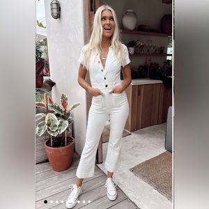 Show Me Your Mumu Cropped Everhart Jumpsuit XS